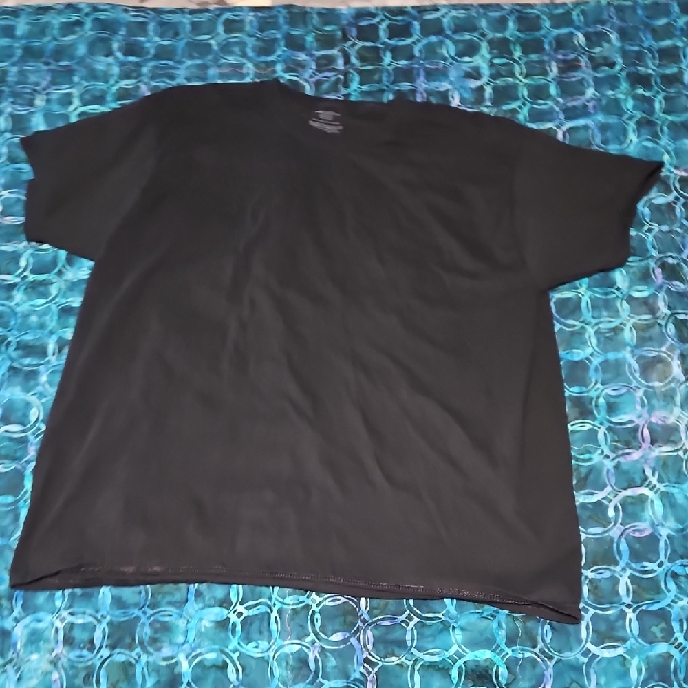 Hanes Men's Black Short Sleeve Tee Size 2XL